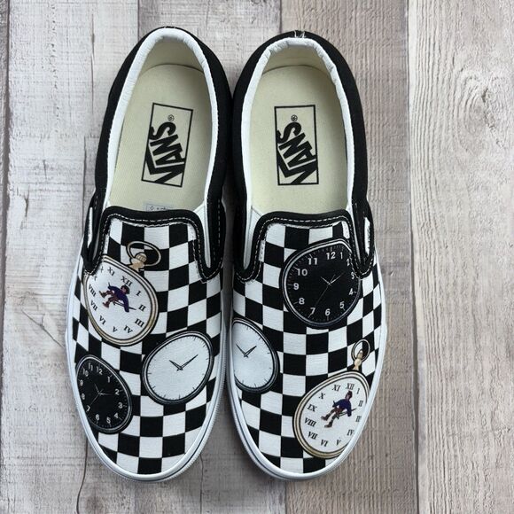Vans X Karl Jacobs Women's Size 7 Skate Shoes Sneakers Time Traveler Black White - Picture 4 of 11